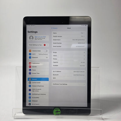 WiFi Only Apple iPad 9th Gen 64GB Silver MK2K3LL/A