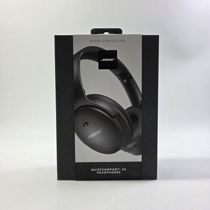 New Bose QuietComfort 45 QC Black On-Ear Noise Cancelling Bluetooth Headphones