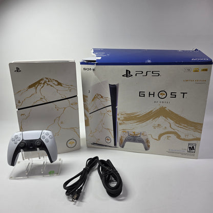 Sony PlayStation 5 Slim Disc PS5 1TB Ghost of Yotei Console Gaming System Only 