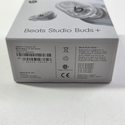 Beats Studio Buds+ Wireless In-Ear Bluetooth Headphones Transparent MQLK3LL/A
