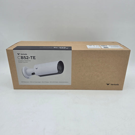 New Verkada CB52-TE Telephoto Outdoor Bullet Camera CB52-256TE-HW