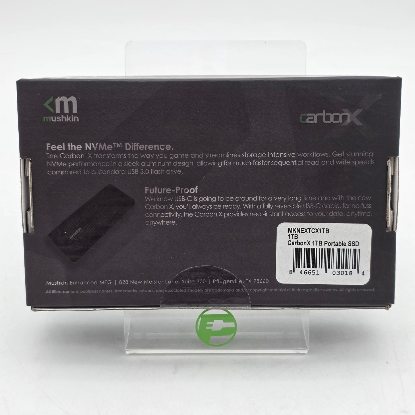 New Mushkin Portable Carbon X 1TB USB Type-C 3.1 Gen 2 SSD MKNEXTCX1TB