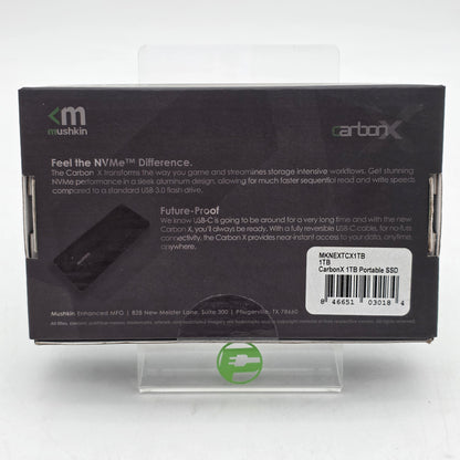 New Mushkin Portable Carbon X 1TB USB Type-C 3.1 Gen 2 SSD MKNEXTCX1TB
