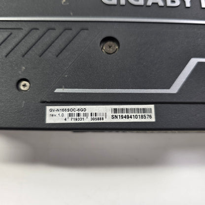 Gigabyte GeForce GTX 1660 Super OC 6GB GDDR6 Graphics Card GV-N166SOC-6GB