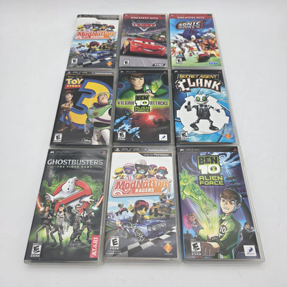 Lot of 9 Sony PlayStation Portable PSP Games