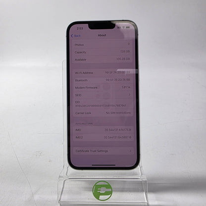 Factory Unlocked Apple iPhone 16e 128GB White MD0E4LL/A