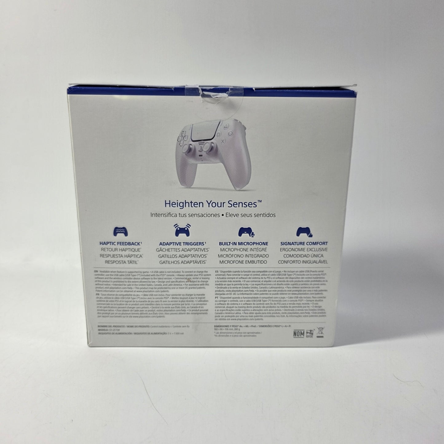 New Sony PlayStation 5 PS5 DualSense Wireless Controller Chroma Pearl CFI-ZCT1W