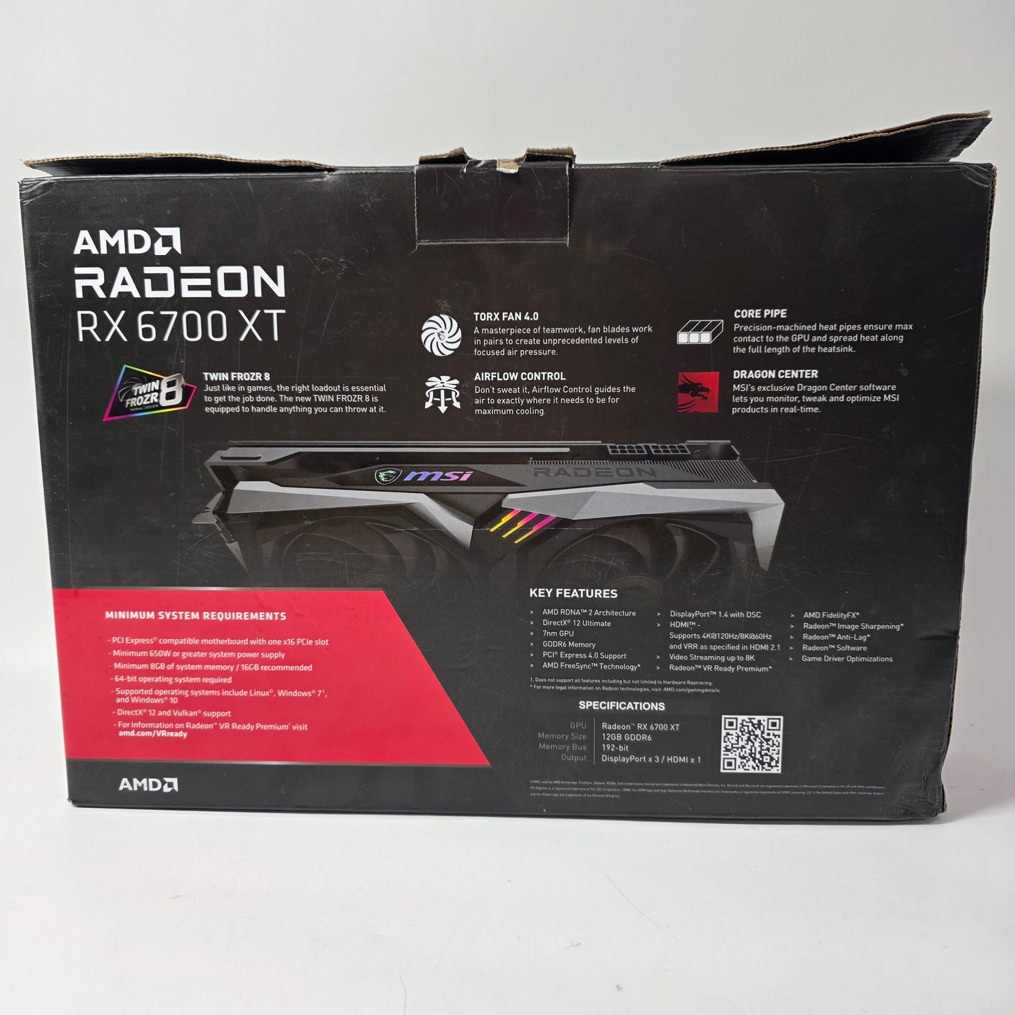 MSI Radeon RX 6700 XT Gaming X 12GB GDDR6 Graphics Card B08Z7DXHP5