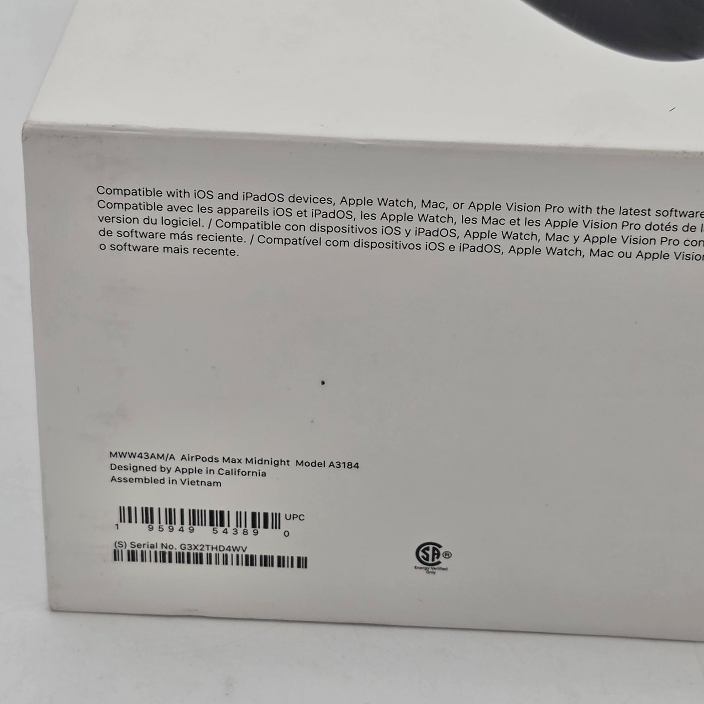 New Apple AirPods Max USB-C Wireless Over-Ear Headphones Silver MGYJ3AM/A